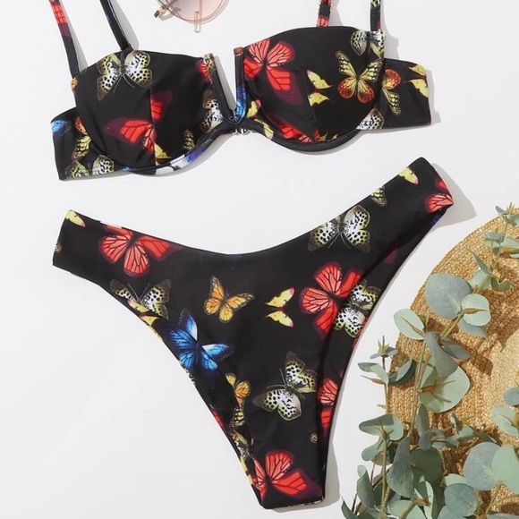 Black butterfly bikini - Picture 4 of 5